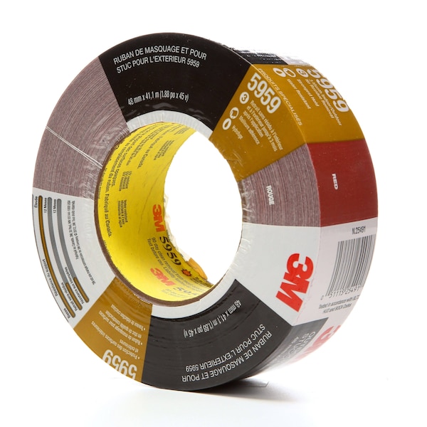 Duct Tape, 12.0 Mil, 2"x45 yds, Red, PK12